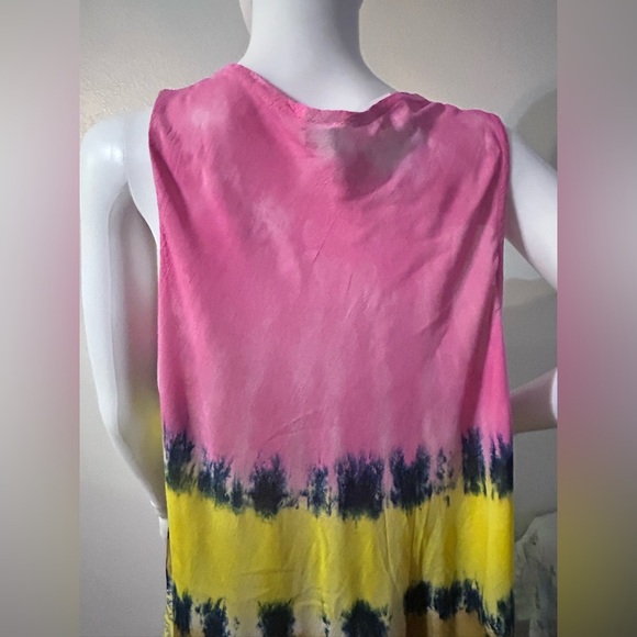 Women’s Sleeveless Tie Dyed Sundress, One Size - Picture 5 of 8